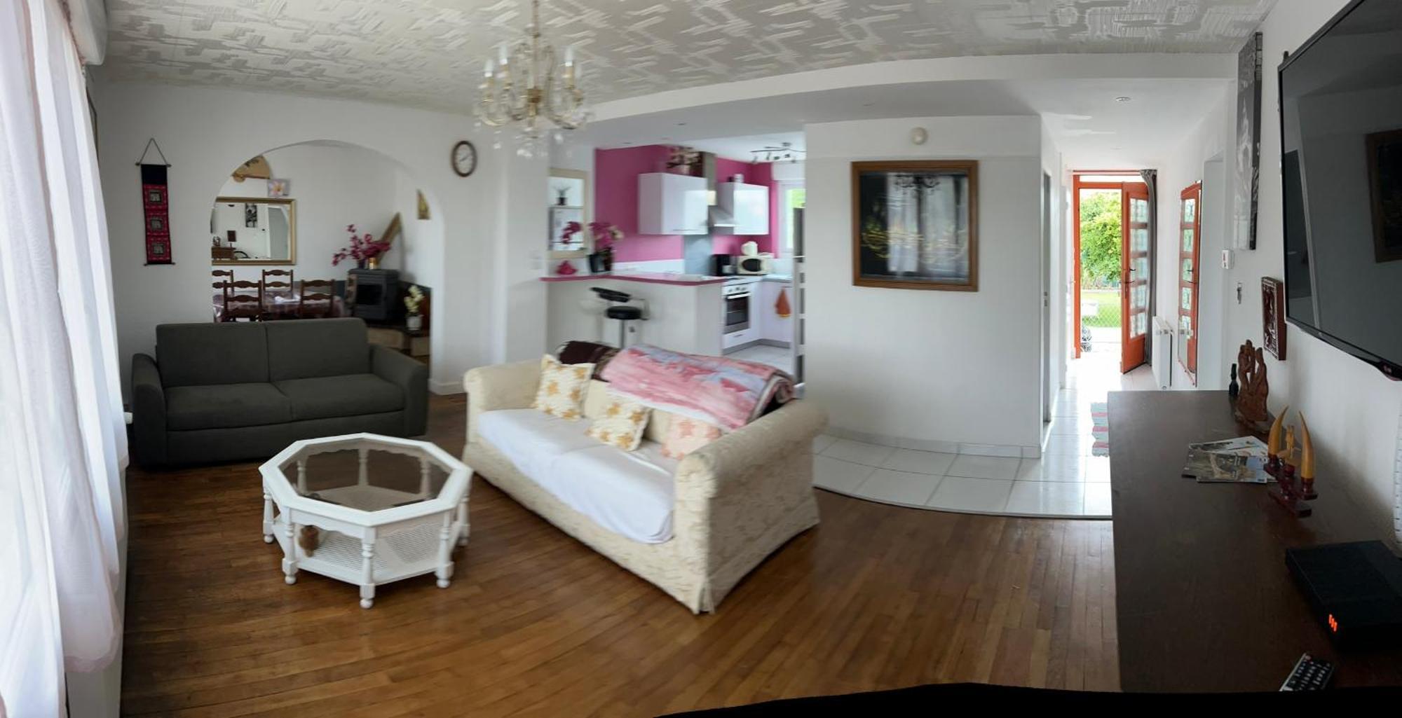 5Min Futuroscope 80M2 - 3 Chambres - Parking Prive - Wifi - Jardin Chasseneuil-du-Poitou Luaran gambar